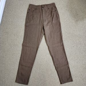 Vintage Jacob High Rise Linen Cotton Tapered Straight Leg Pants Size 9/10